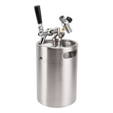 Jarra De Cerveza Mini Keg De Acero Inoxidable De 5 Litros