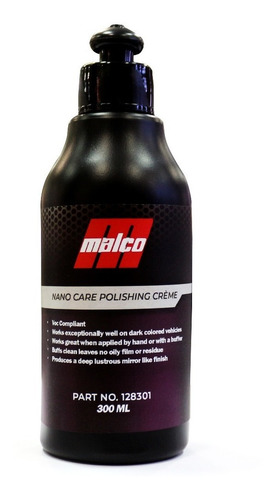 Malco Nano Care Polishing Creme 300 Ml - Polidor De 1 Etapa