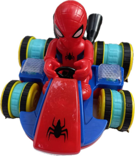 Spiderman,carro Control Remoto Pila Recargable Litio