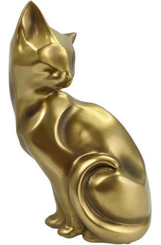 Figura Decorativa Gato Golden I