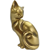 Figura Decorativa Gato Golden I