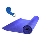 Set Yoga Fitness Pilates Mat Pvc 6mm + Cinturon 102