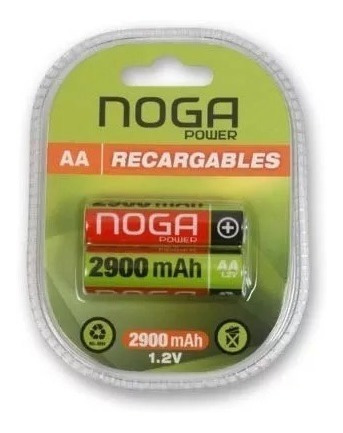 Pilas Aa Recargables Blister X2 Unidades 2700 Mah Noganet