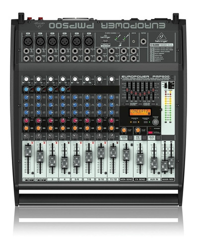 Mixer Potenciado Behringer Pmp-500 500w Envío Gratis Cuo