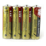 Pilas Baterias Hf Aa Tamaño 1.5 Voltios Rojo Paquete De 24 Unidades Extra Duración Carbón Umhf