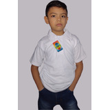 Camisa Escolar Manga Corta Tipo Polo Algodón 