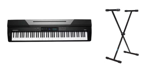 Kit Piano Arranjador Kurzweil Ka70 88 Teclas Com Suporte X