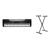 Kit Piano Arranjador Kurzweil Ka70 88 Teclas Com Suporte X
