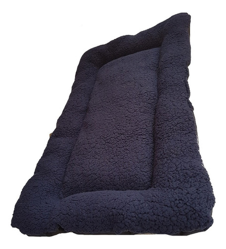 Tapete 65x43cm Cama Perro Transportadora Azul Grande