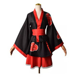 A Naruto: Shipped Cosplay Damas Kimono Vestidos Disfraz 3