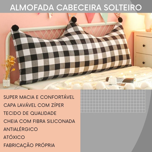 Almofada Para Cabeceira Cama Box Solteiro Menina Menino Kids