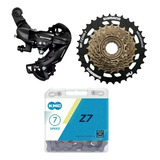 Pacha 7v Shimano Megarange + Cadenilla Kmc Z7 + Tensor 7v