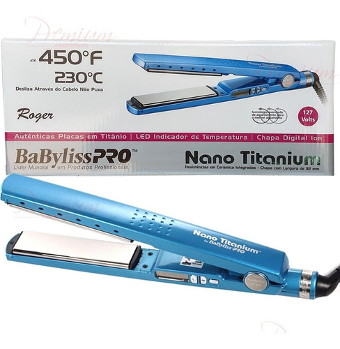 Prancha - Chapinha Babyliss Titanium Original Byroger - 220v