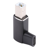 Adaptador Usb-c/tipo C Hembra A Usb 2.0 B Midi Macho Negro