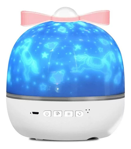 Lampara Luz Velador Proyector De Noche 360º Infantil