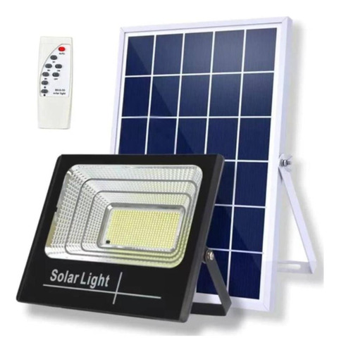 Foco Reflector Led Solar 300w Control Panel Resiste Al Agua