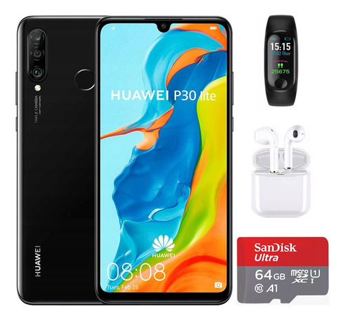 Huawei P30 Lite Dual Sim 128 Gb 6 Gb Ram Negro