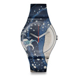 Reloj De Cuarzo Swatch Wave De Hokusai Y Astrolabe