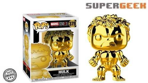 Figura De Acción  Funko Hulk Hulk Ms10 - Gold Chrome De Funko Pop!