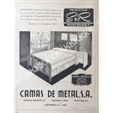 Cartel Camas De Metal Sa Salinas Y Rocha 1941 Monterrey 292