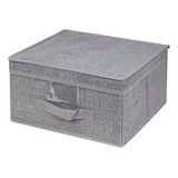 Caja Organizadora Cotidiana Plegable Gris 30x30cm 