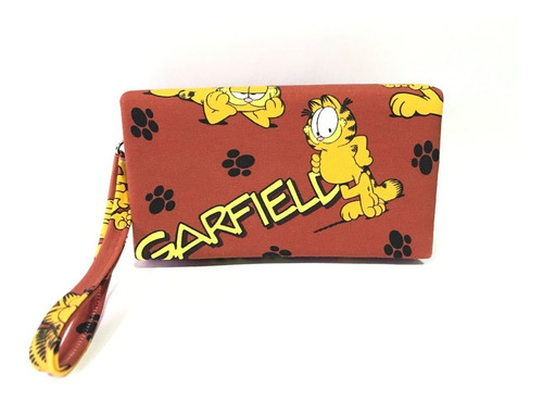 Cartera Garfield Bolsa Bolso Tela Alemana 