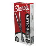 Roller Sharpie Punta Fina Negro X12