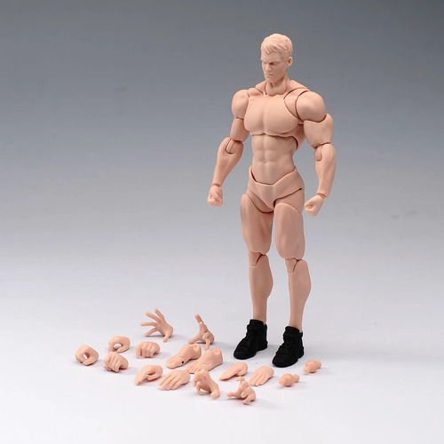 Juguetes 1/12 Músculo Masculino Fuerte Cuerpo Articulado