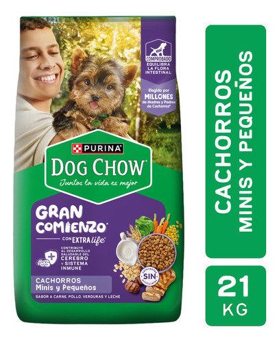 Dog Chow Cachorro Mini Y Pequeño 21 Kg Alimento Para Perro 