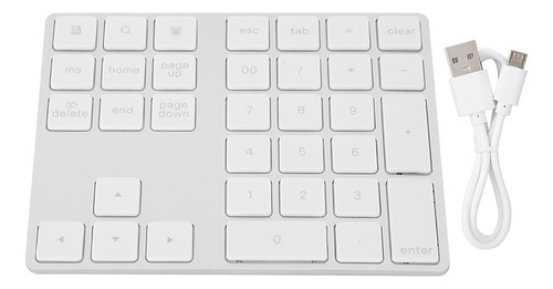 Teclado Numérico, Teclado Numérico Inalámbrico Recargable, P