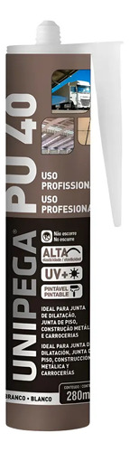 Silicone Adesivo Pu40 Selante De Poliuretano 400g Cola