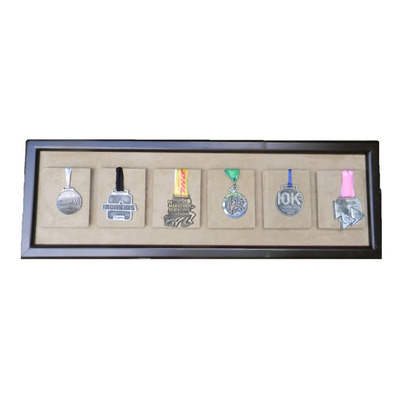 Medallero Conmemorativo 6 Medallas Cuadro Madera Maratóncdmx Color Venado | Envío gratis