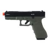 Pistola Gbb Green Gás Blowback Glock R18 Od Qgk - Airsoft