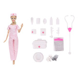 Roupa De Veterinária Com Acessórios- Compatível Com A Barbie