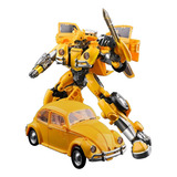 Action Figure Bumblebee Fusca Boneco Transformers Vira Robo