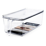 Pack X2 Organizado Refrigerador Acrilic Transparente Apilabl