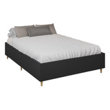 Dobuê Cama Box Base Queen Para Colchão Desmontável Toronto Cor Preto