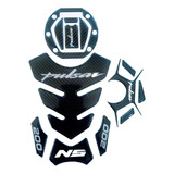 Protector De Tanque Para Moto Pulsar Ns 200 Kit Completo 