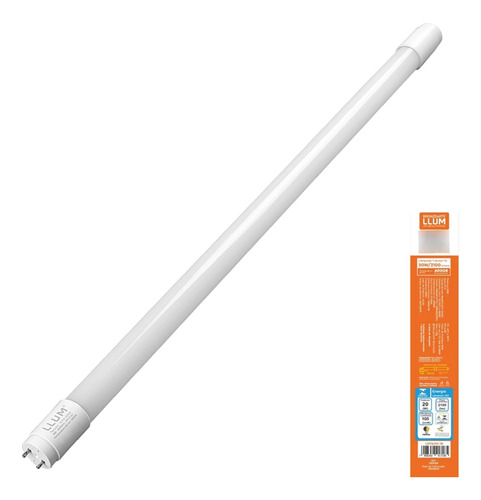 Lampada 20w Tubular T8 120cm Branco Neutro 4000k Plastico