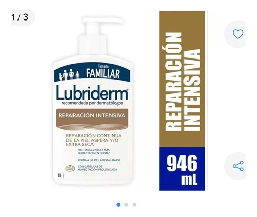 Crema Lubriderm Dorada Para El Cuerpo Ta - mL a $65