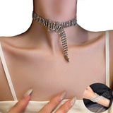 Collar Con Dije Cristal Para Diamantes Completo Cuello Mujer