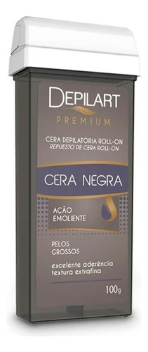 Cera Depilatória Roll-on Premium Negra 100g - Depilart