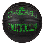 Balón Spalding Basquetbol Street Phantom Negro #7 Color Negro/verde