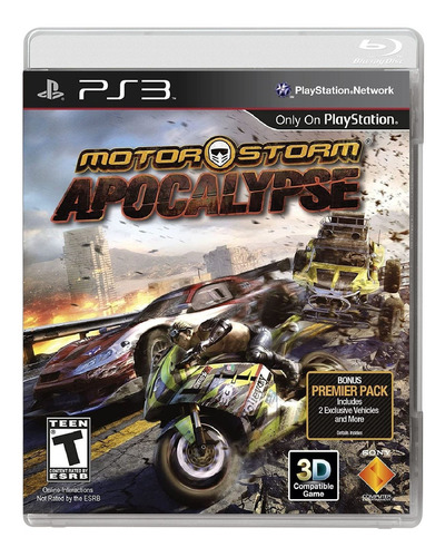 Jogo Midia Fisica Motorstorm Apocalypse 3d Sony Para Ps3