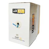 Cabo Rede Cat5e 24awg Utp 4 Pares Lan Cable 305 Metros Azul