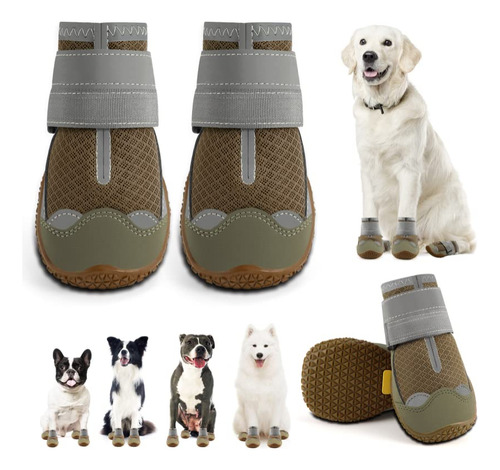 Botines Para Perros Jzxoiva, Transpirables, Para Todo Tipo D