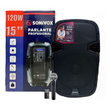 Cabina Profesional Sonivox 120 Rms 15 Pulgadas Microfono