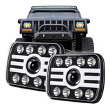 Faros Led De 5x7 Pulgadas Para Jeep Wrangler Yj Cherokee Xj