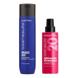 Shampoo Tonos Cobrizos Matrix  + Spray Miracle Creator