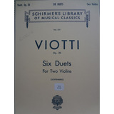 Partitura 2 Violinos Six Duets Op. 20 Viotti